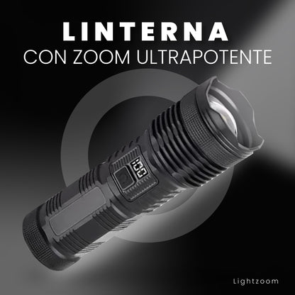 Linterna con zoom ultrapotente - Lightzoom™