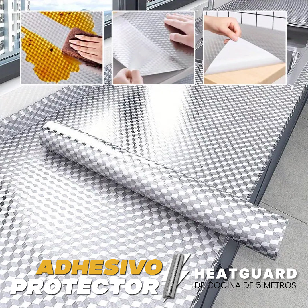 Adhesivo protector de cocina de 5 metros - HeatGuard™